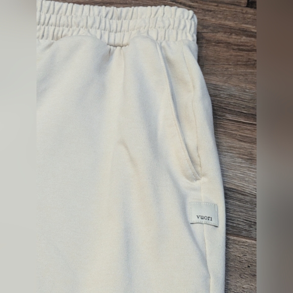 Vuori Boyfriend Cargo Sweatpant Milkweed Heather Sz Small - Picture 7 of 16